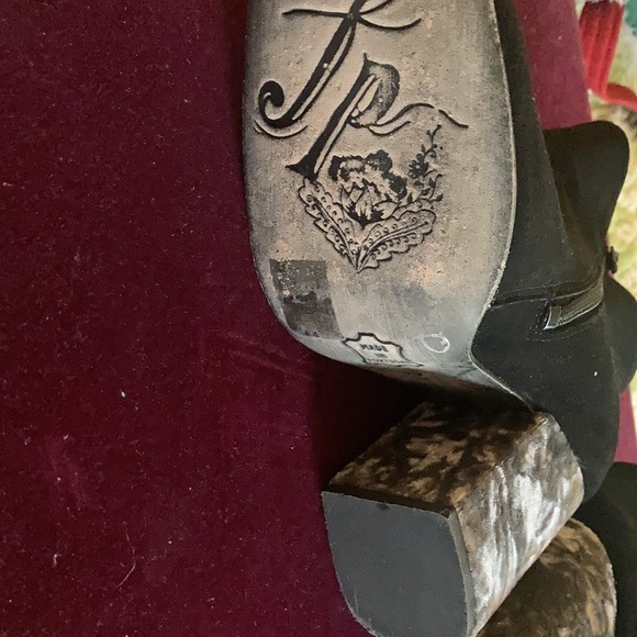 Free People Paramount Suede & Crushed Velvet Boots - Picture 8 of 8